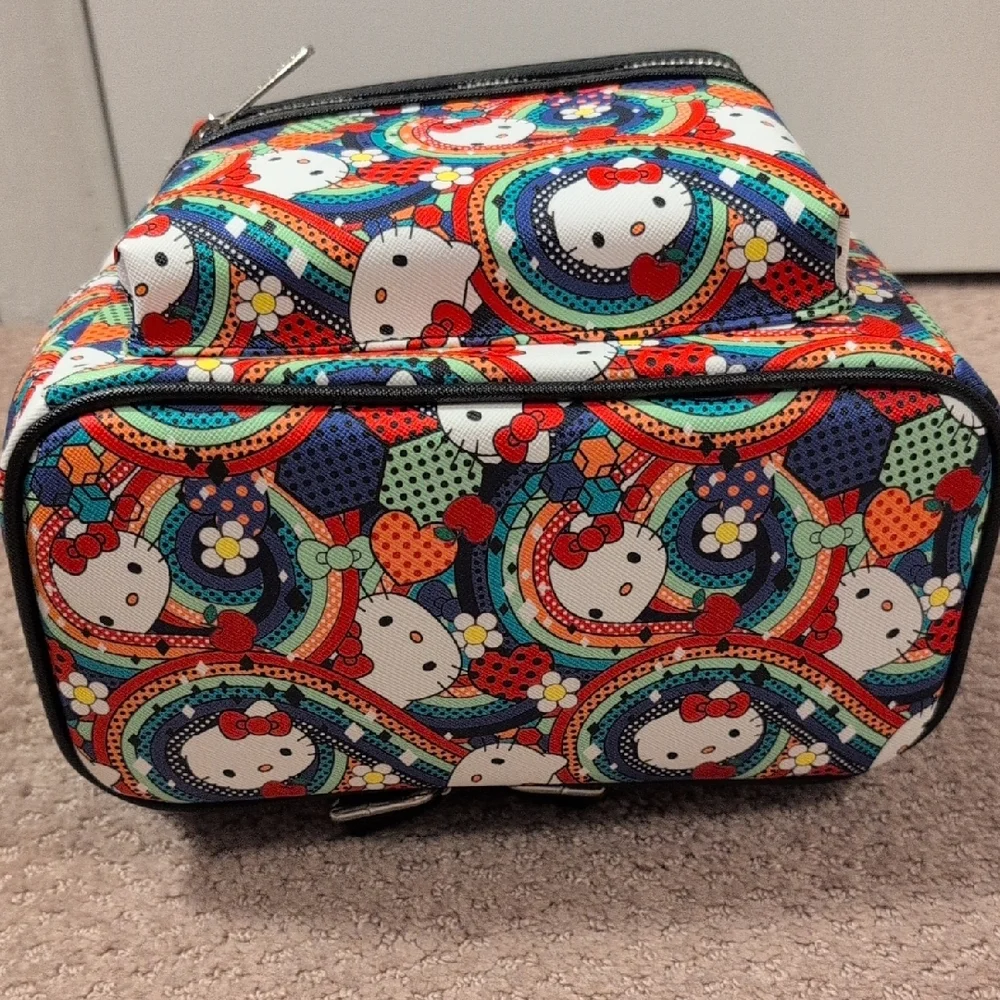 Loungefly Sanrio Hello Kitty All Over Print Multicolor Mini Backpack NWT